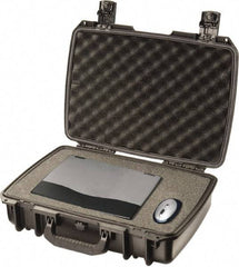 Pelican Products, Inc. - 14-45/64" Wide x 5-51/64" High, Clamshell Hard Case - Black, HPX High Performance Resin - Eagle Tool & Supply