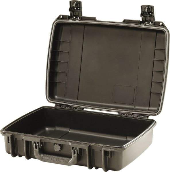 Pelican Products, Inc. - 14-45/64" Wide x 5-51/64" High, Clamshell Hard Case - Black, HPX High Performance Resin - Eagle Tool & Supply