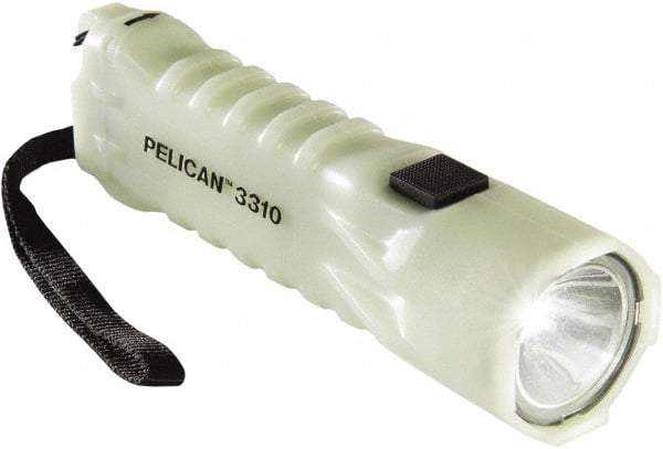 Pelican Products, Inc. - White LED Bulb, 376 Lumens, Industrial/Tactical Flashlight - Yellow Plastic Body, 3 AA Alkaline Batteries Included - Eagle Tool & Supply