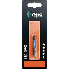 Wera - 6mm Hex Screwdriver Bit - 1/4" Drive, 50mm OAL - Eagle Tool & Supply
