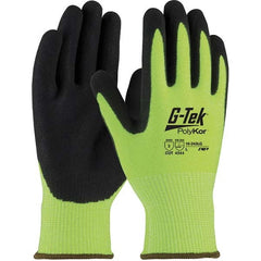 PIP - Size S, ANSI Cut Lvl A2, Puncture Lvl 4, Abrasion Lvl 4, Nitrile Coated PolyKor Cut Resistant Gloves - Eagle Tool & Supply