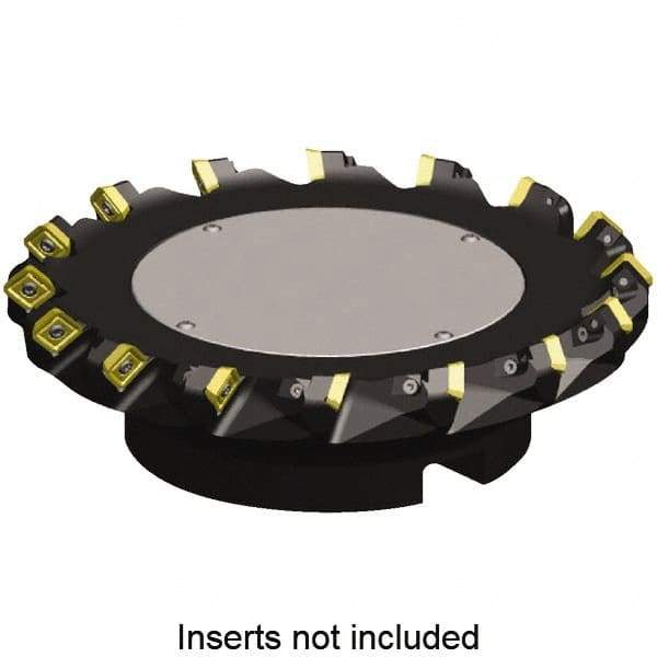 Kennametal - 6" Cut Diam, 2" Arbor Hole, 6.6mm Max Depth of Cut, 45° Indexable Chamfer & Angle Face Mill - 14 Inserts, SE...X443AE...N7... Insert, Right Hand Cut, 14 Flutes, Through Coolant, Series KSSM - Eagle Tool & Supply