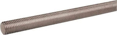 Made in USA - 1/2-20 UNF (Fine), 12' Long, Stainless Steel General Purpose Threaded Rod - Uncoated, Right Hand Thread - Eagle Tool & Supply