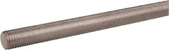 Made in USA - 1-1/4-7 UNC (Coarse), 2' Long, Stainless Steel General Purpose Threaded Rod - Uncoated, Right Hand Thread - Eagle Tool & Supply