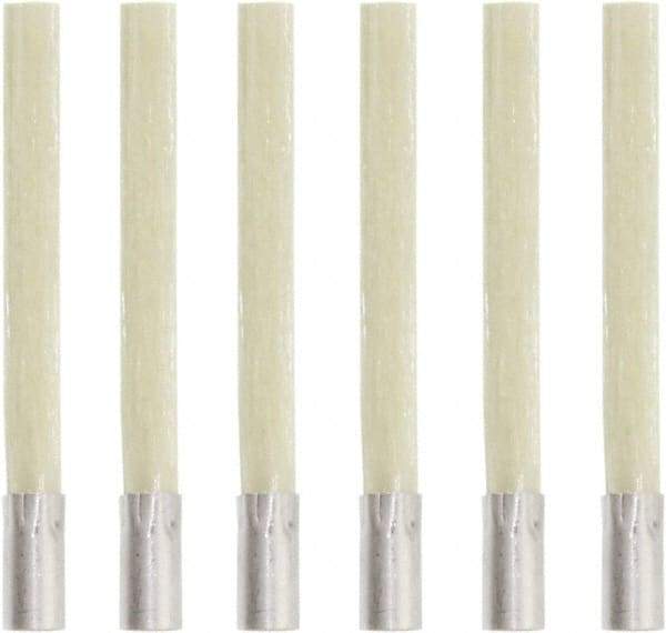 Value Collection - Glass Fiber Scratch Brush Tip Refill - 4-45/64" Brush Length, 4-45/64" OAL, 1-13/64" Trim Length - Eagle Tool & Supply