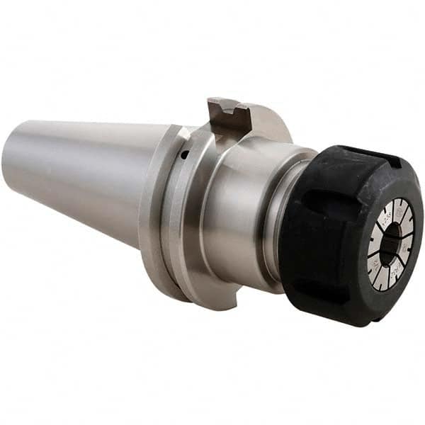 Techniks - 1/8" x 1" CAT40 Dual Contact Taper ER40 Collet Chuck - Eagle Tool & Supply