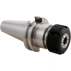 Techniks - 1/8" x 1" CAT40 Dual Contact Taper ER40 Collet Chuck - Eagle Tool & Supply