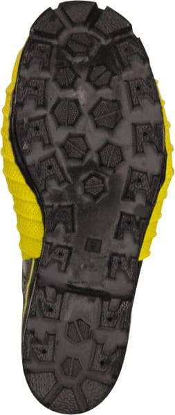Viking - Men's Size 9 Medium Width Steel Work Boot - Black, Yellow, Rubber Upper, Nitrile Rubber Outsole, 14" High, Non-Slip, Chemical Resistant, Waterproof, Electric Shock Resistant - Eagle Tool & Supply