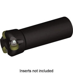 Kennametal - 1.075" Cutting Diam, 32mm Shank Diam, Straight Shank Indexable Copy End Mill - 3 Inserts, RNGN120400 Insert, KCRA40Z03A32RN12 Toolholder, Steel - Eagle Tool & Supply