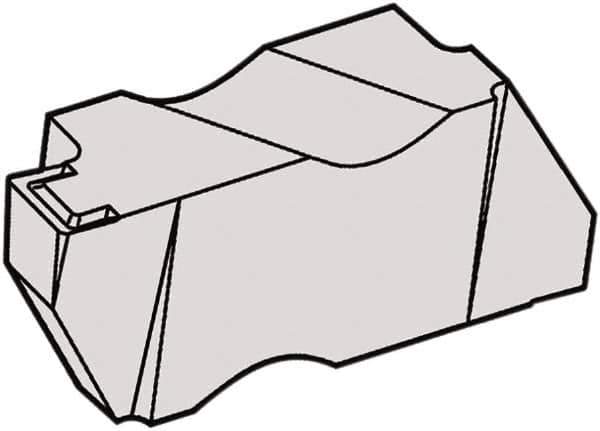 Kennametal - 2NG K Grade KCU10, 2.75mm Cutting Width Carbide Grooving Insert - 0.11" Max Depth of Cut, Left Hand, 0.191mm Corner Radius, AlTiN Finish - Eagle Tool & Supply