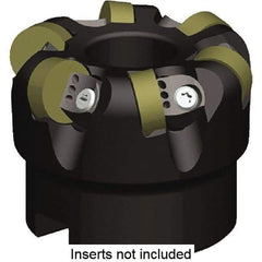 Kennametal - 50mm Cut Diam, 1/4" Max Depth, 22mm Arbor Hole, 6 Inserts, RNGN120400 Insert Style, Indexable Copy Face Mill - KCRA Cutter Style, 23,700 Max RPM, 40mm High, Series KCRA - Eagle Tool & Supply