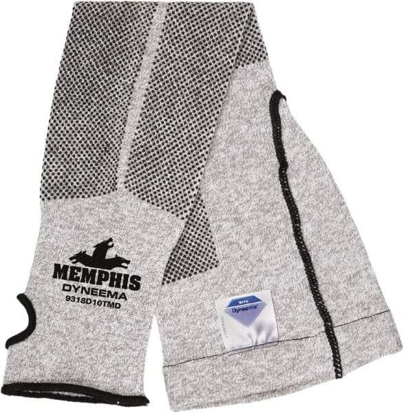 MCR Safety - Size Universal, White Stainless Steel & Polyester Cut Resistant Sleeve - 21" Long Sleeve, Elastic Opening at Both Ends - Eagle Tool & Supply