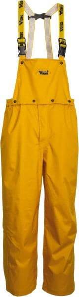 Viking - Size 3XL, Yellow, Rain, Wind Resistant Bib Overall - No Pockets - Eagle Tool & Supply