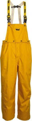 Viking - Size 3XL, Yellow, Rain, Wind Resistant Bib Overall - No Pockets - Eagle Tool & Supply