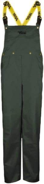 Viking - Size S, Green, Rain, Wind Resistant Bib Overall - No Pockets - Eagle Tool & Supply