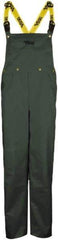 Viking - Size 4XL, Green, Rain, Wind Resistant Bib Overall - No Pockets - Eagle Tool & Supply