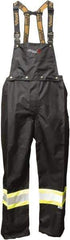 Viking - Size L, Black, Green, Silver, Rain, Flame Resistant/Retardant, Wind Resistant Bib Overall - No Pockets - Eagle Tool & Supply