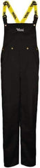 Viking - Size 3XL, Black, Rain, Wind Resistant Bib Overall - No Pockets - Eagle Tool & Supply