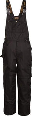 Viking - Size L, Black, Rain, Wind Resistant Bib Overall - No Pockets - Eagle Tool & Supply