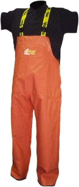 Viking - Size XL, Orange, Rain, Wind Resistant Bib Overall - No Pockets - Eagle Tool & Supply