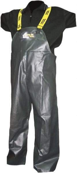 Viking - Size 2XL, Green, Rain, Wind Resistant Bib Overall - No Pockets - Eagle Tool & Supply