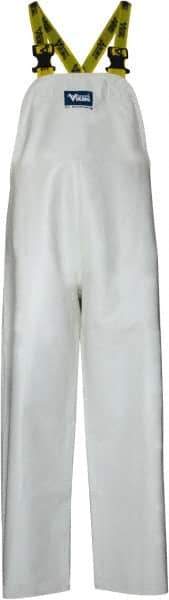 Viking - Size 2XL, White, Chemical, Rain, Wind Resistant Bib Overall - No Pockets - Eagle Tool & Supply