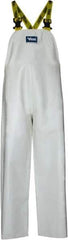 Viking - Size S, White, Chemical, Rain, Wind Resistant Bib Overall - No Pockets - Eagle Tool & Supply