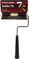 Wooster Brush - 11" Long, 3/8" Nap, Mini Knit - 6-1/2" Wide, Steel Frame, Includes Roller Cover & Frame - Eagle Tool & Supply