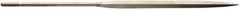 Value Collection - 5-1/2" Needle Precision Swiss Pattern Barrette File - 13/64" Width Diam, Round Handle - Eagle Tool & Supply