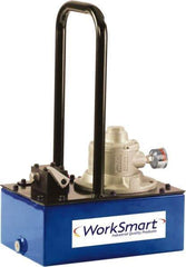 Value Collection - 10,000 psi Air-Hydraulic Pump & Jack - 1 Gal Oil Capacity, Dump Valve, Use with Single Acting Cylinders, Advance & Retract - Eagle Tool & Supply