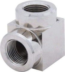 Value Collection - 3/8 Female NPTF Nickel Plated Steel Hydraulic Hose Female Elbow - 10,000 psi, 6 GPM - Eagle Tool & Supply