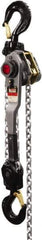 Jet - 12,000 Lb Lifting Capacity, 10' Lift Height, Lever with Overload Protection Hoist - Made from Chain, 64 Lb Avg Pull to Lift Rated Load - Eagle Tool & Supply