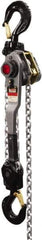 Jet - 12,000 Lb Lifting Capacity, 5' Lift Height, Lever with Overload Protection Hoist - Made from Chain - Eagle Tool & Supply