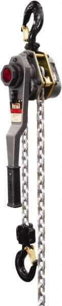 Jet - 6,000 Lb Lifting Capacity, 5' Lift Height, Lever with Overload Protection Hoist - Made from Chain - Eagle Tool & Supply