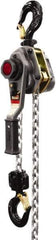 Jet - 5,000 Lb Lifting Capacity, 20' Lift Height, Lever with Overload Protection Hoist - Made from Chain - Eagle Tool & Supply