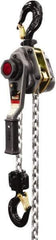 Jet - 5,000 Lb Lifting Capacity, 15' Lift Height, Lever with Overload Protection Hoist - Made from Chain - Eagle Tool & Supply