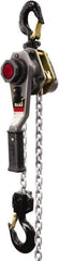 Jet - 3,000 Lb Lifting Capacity, 5' Lift Height, Lever with Overload Protection Hoist - Made from Chain - Eagle Tool & Supply