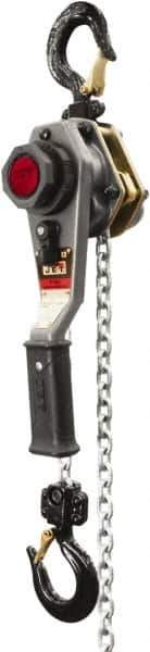 Jet - 2,000 Lb Lifting Capacity, 15' Lift Height, Lever with Overload Protection Hoist - Made from Chain - Eagle Tool & Supply