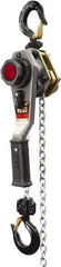 Jet - 2,000 Lb Lifting Capacity, 10' Lift Height, Lever with Overload Protection Hoist - Made from Chain - Eagle Tool & Supply