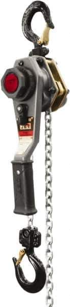 Jet - 2,000 Lb Lifting Capacity, 5' Lift Height, Lever with Overload Protection Hoist - Made from Chain - Eagle Tool & Supply