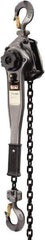 Jet - 3,000 Lb Lifting Capacity, 15' Lift Height, Lever Hoist - Made from Chain, 49 Lb Avg Pull to Lift Rated Load - Eagle Tool & Supply
