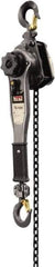 Jet - 1,500 Lb Lifting Capacity, 10' Lift Height, Lever Hoist - Made from Chain, 31 Lb Avg Pull to Lift Rated Load - Eagle Tool & Supply