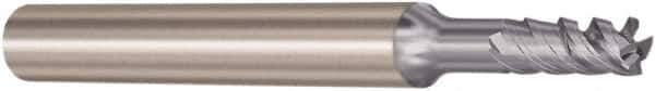Seco - 3mm, 8mm LOC, 6mm Shank Diam, 57mm OAL, 4 Flute, Solid Carbide Square End Mill - Single End, SIRON-A Finish, Spiral Flute, 48° Helix, Right Hand Cut, Right Hand Flute, Series JS554 - Eagle Tool & Supply