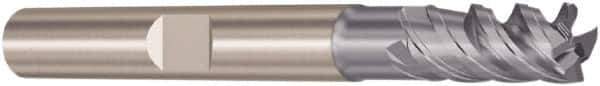 Seco - 10mm, 22mm LOC, 10mm Shank Diam, 72mm OAL, 4 Flute, Solid Carbide Square End Mill - Single End, SIRON-A Finish, Spiral Flute, 48° Helix, Right Hand Cut, Right Hand Flute, Series JS554 - Eagle Tool & Supply