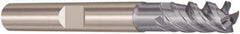 Seco - 10mm, 22mm LOC, 10mm Shank Diam, 72mm OAL, 4 Flute, Solid Carbide Square End Mill - Single End, SIRON-A Finish, Spiral Flute, 48° Helix, Right Hand Cut, Right Hand Flute, Series JS554 - Eagle Tool & Supply
