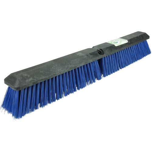 24″ Green Works Sweep, Medium Blue Fill with Foam Block - Eagle Tool & Supply