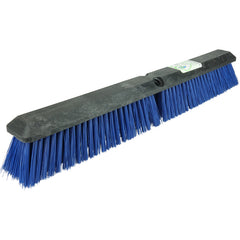 24″ Green Works Sweep, Medium Blue Fill with Foam Block - Eagle Tool & Supply
