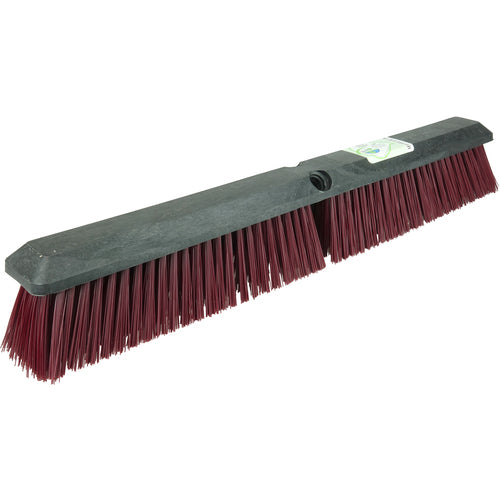 24″ Green Works Sweep, Coarse Maroon Fill with Foam Block - Eagle Tool & Supply