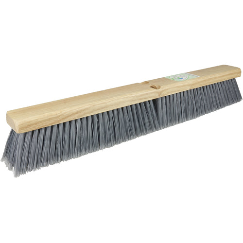 24″ Green Works Sweep, Fine Grey Fill with Rubberwood Block - Eagle Tool & Supply