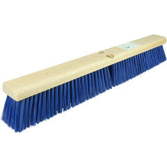 24″ Green Works Sweep, Medium Blue Fill with Rubberwood Block - Eagle Tool & Supply